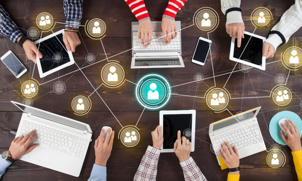 Social bookmarking illustration